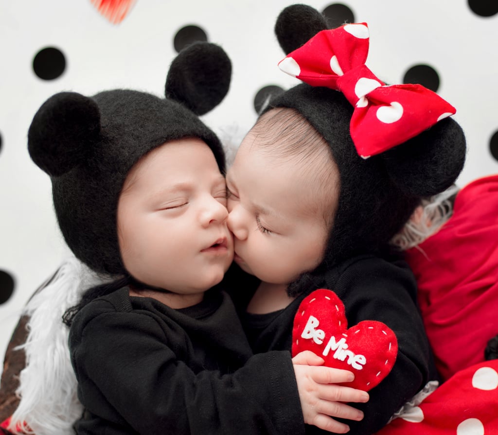 Mickey and Minnie Newborn Photo Shoot