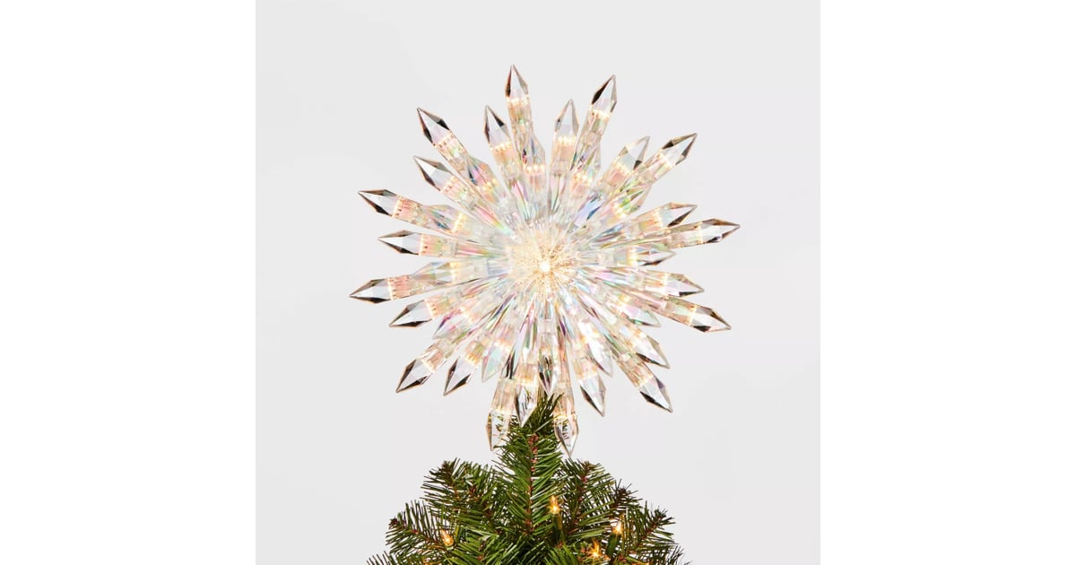 Light Acrylic Starburst Tree Topper Best Target Christmas Decorations