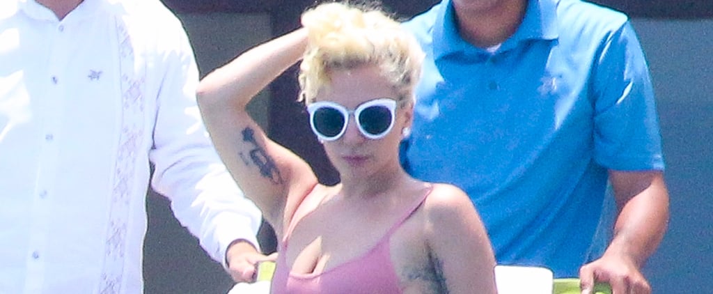 Lady Gaga Wearing Swimsuit in Mexico After Breakup July 2016