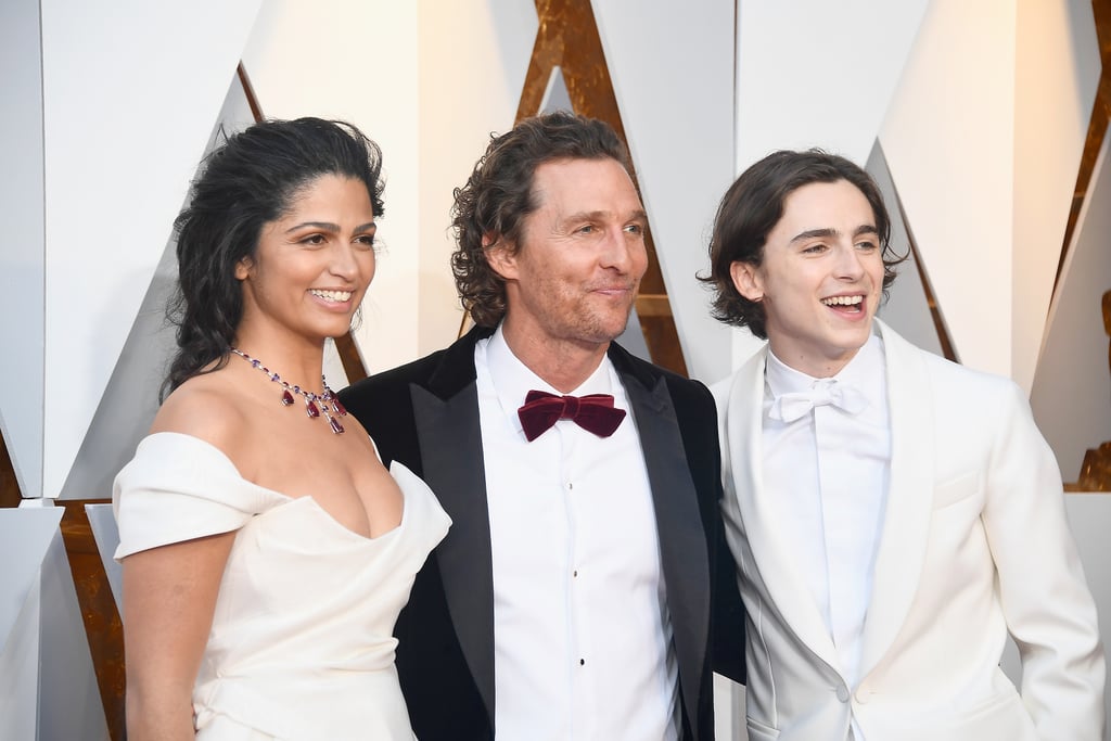 Timothée Chalamet With Matthew McConaughey at 2018 Oscars | POPSUGAR ...