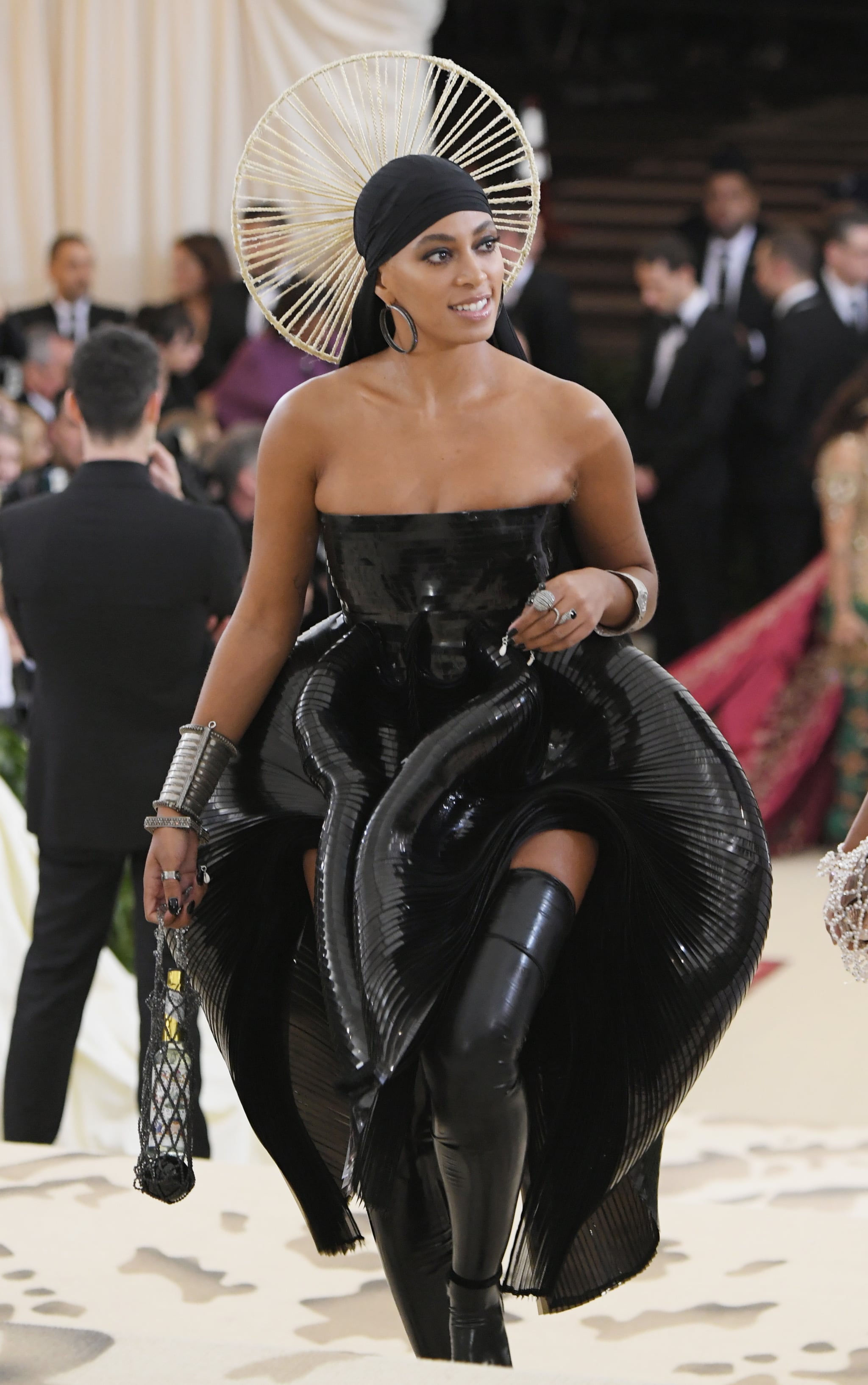 NEW YORK, NY - MAY 07:  Solange Knowles attends the Heavenly Bodies: Fashion & The Catholic Imagination Costume Institute Gala at The Metropolitan Museum of Art on May 7, 2018 in New York City.  (Photo by Mike Coppola/MG18/Getty Images for The Met Museum/Vogue)