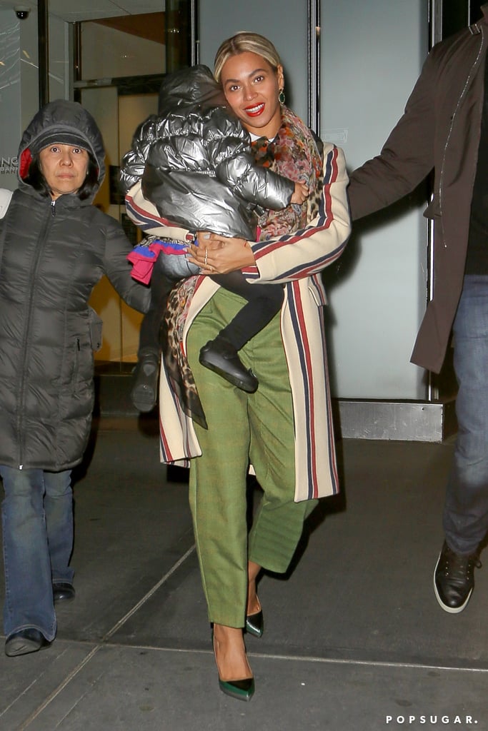 Beyonce Carrying Blue Ivy in NYC