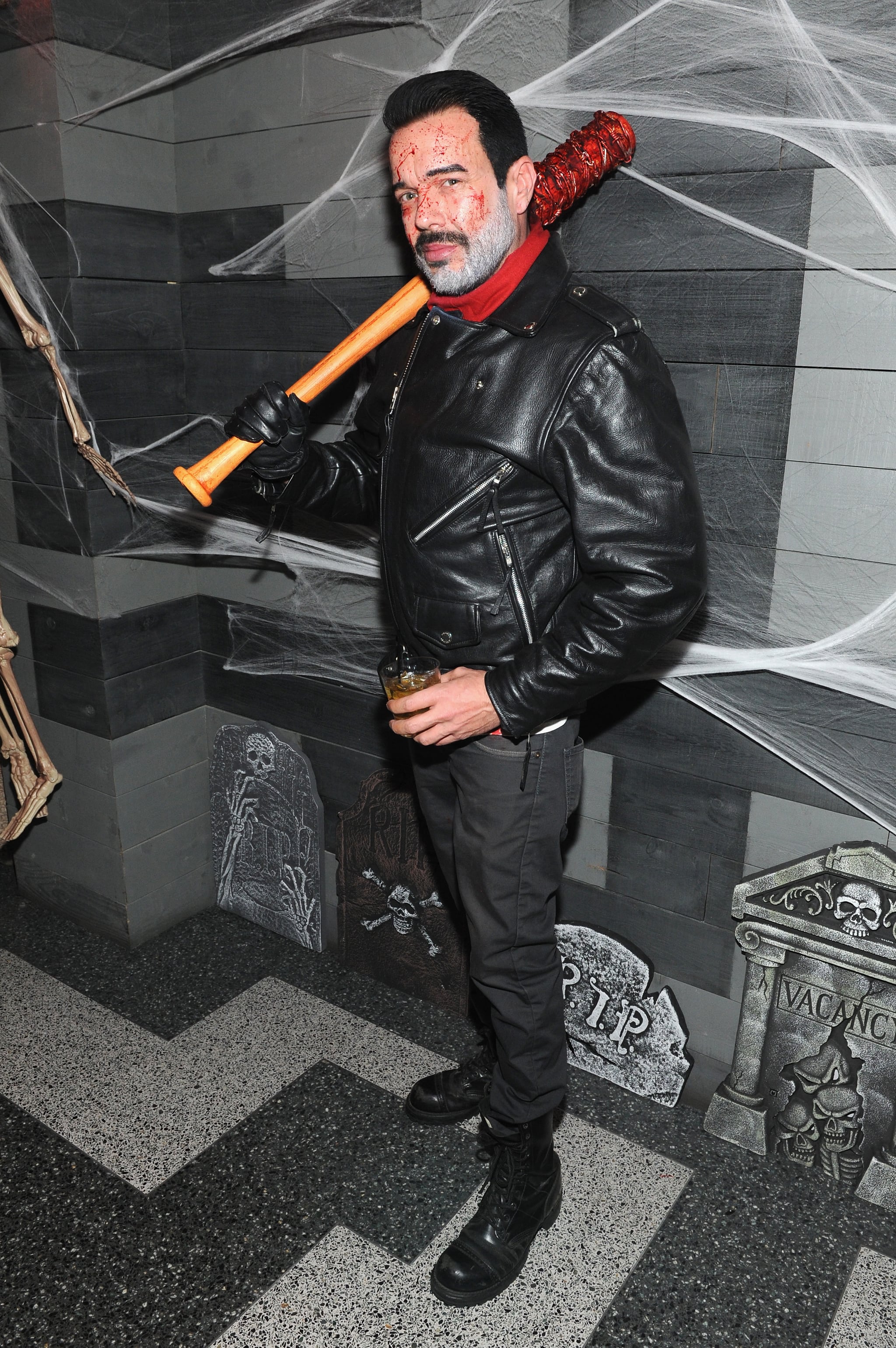 Jamie McCarthy as Negan From The Walking Dead | Heidi Klum's Halloween  Party Had Some Crazy Costumes, but Nothing Came Close to Hers | POPSUGAR  Celebrity Photo 2