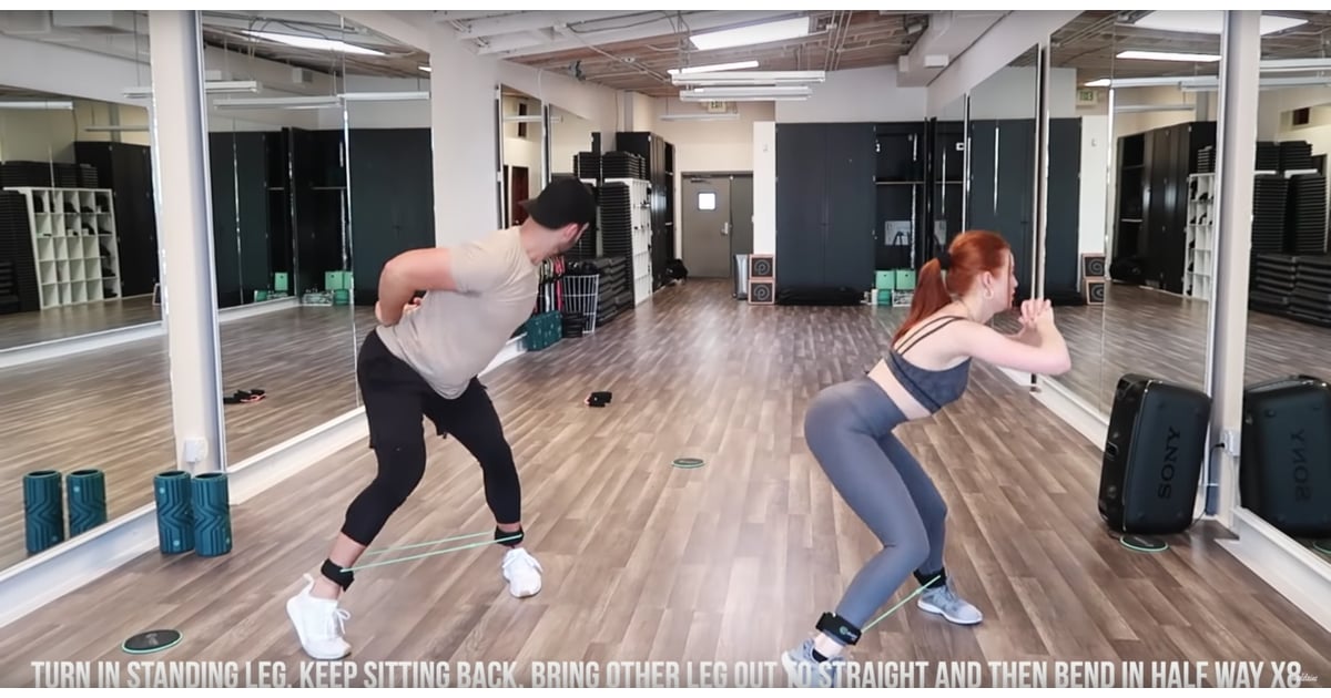 Turn the foot of your standing leg inward, and bring your other leg