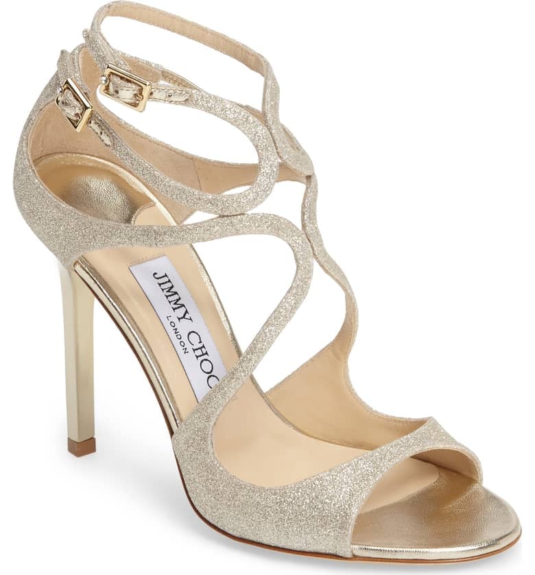Jimmy Choo Lang Glitter Sandal