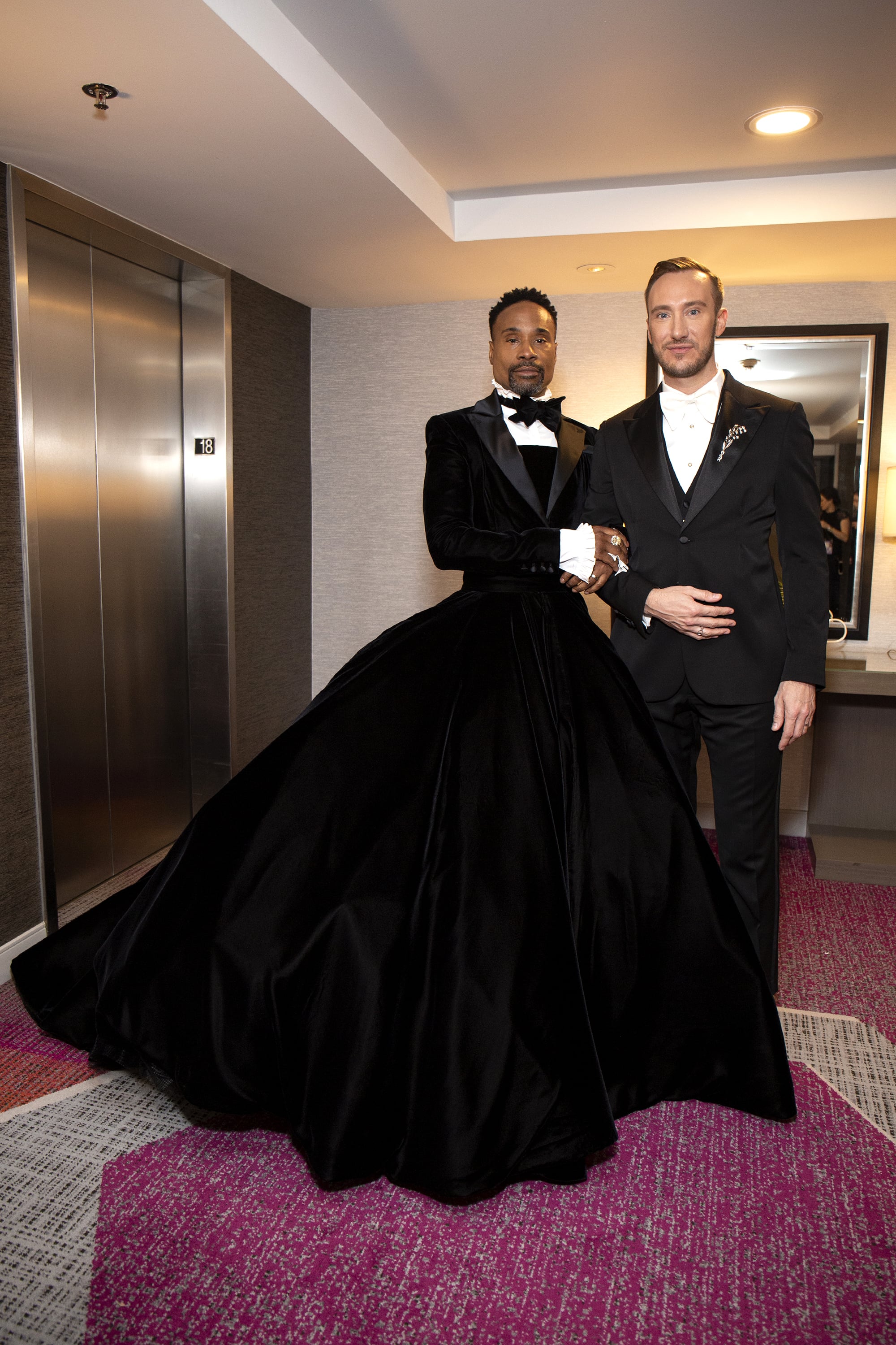 Billy Porter Black Tuxedo Dress Billy Porter Christian Siriano