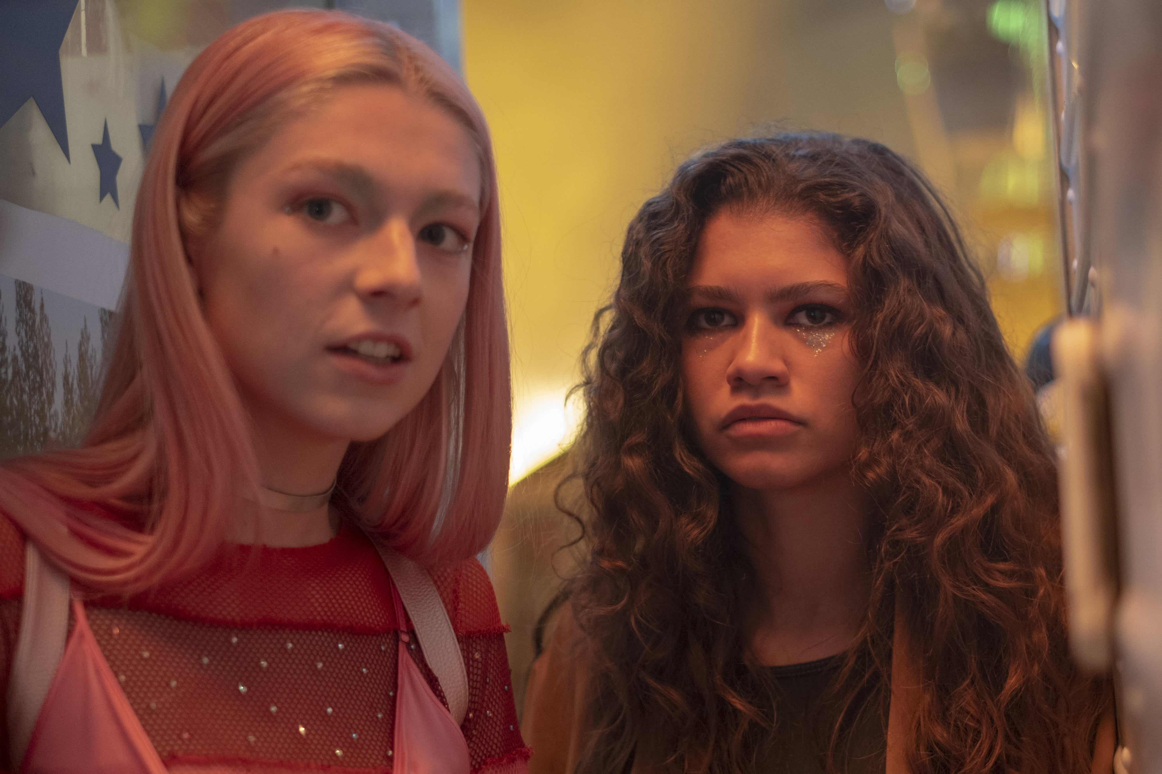 Euphoria: Season 1 Episode 4 Maddy's Purple Bra and Strappy Pants