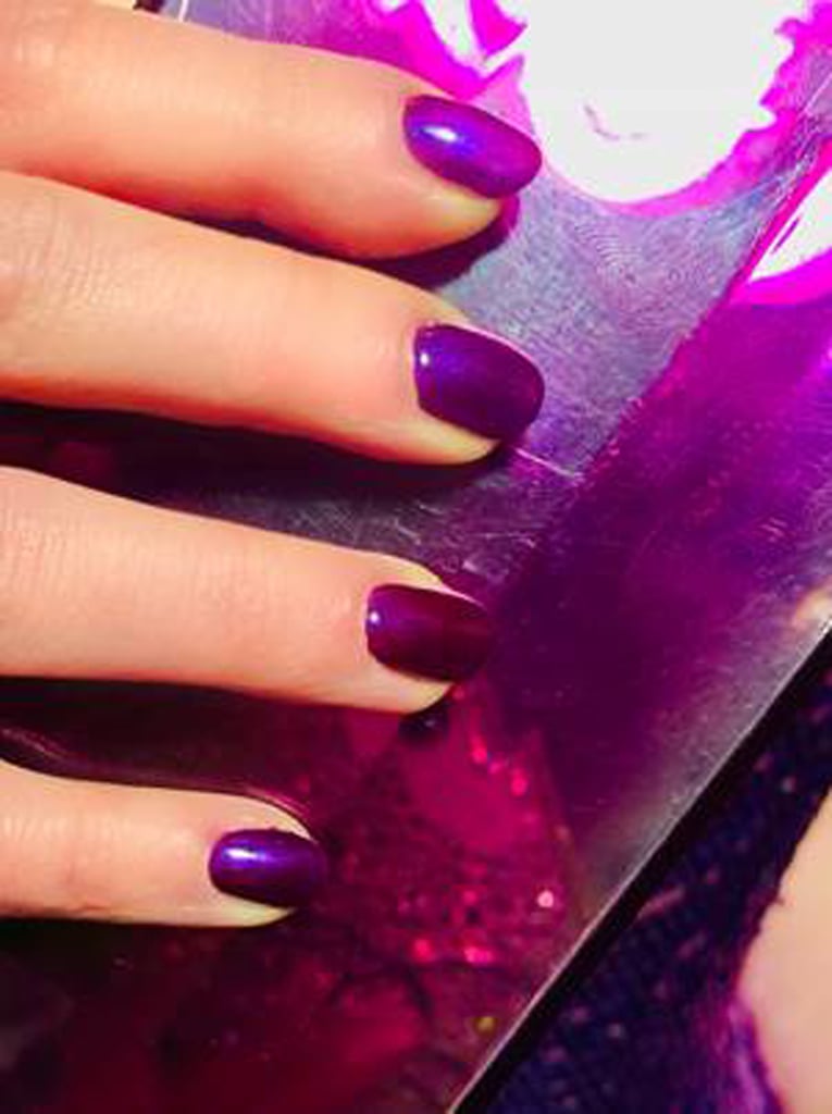 Emilia Clarke's Purple Nail Polish Colour