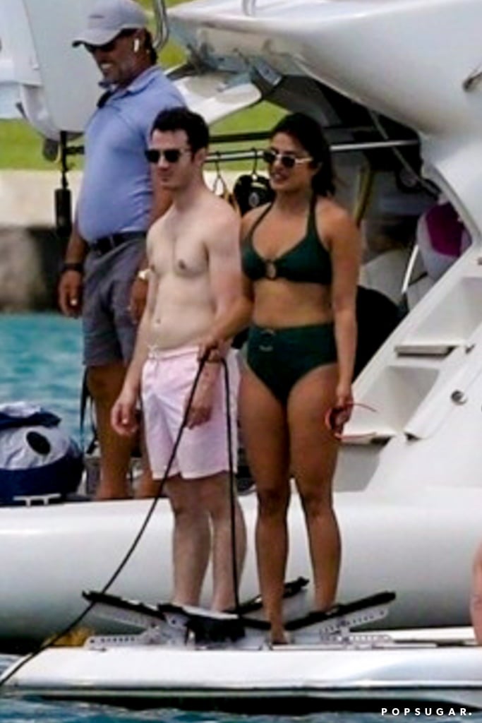 Priyanka Chopra's Black Bikini With Nick Jonas in Miami