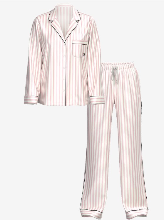 Victoria's Secret Glazed Satin Long Pajama Set