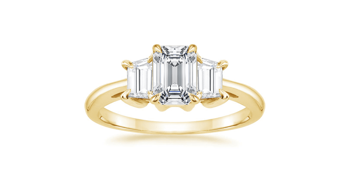 Brilliant Earth 18K Yellow Gold Embrace Diamond Ring Debby Ryan's