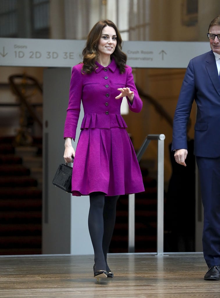 Kate Middleton Purple Oscar de la Renta Suit January 2019