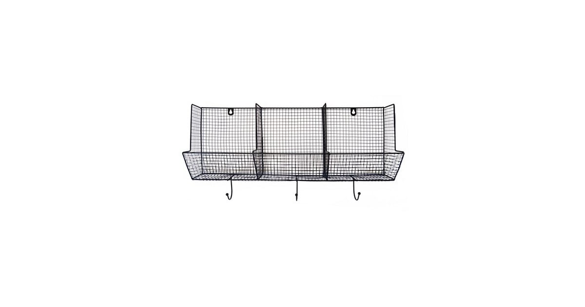 Wire Basket with Hooks (25) Graduation Gifts For the Dorm Room