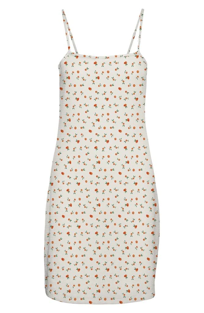 A Dress With a Little Lemon Print: Vero Moda Checks Lemon Print Minidress