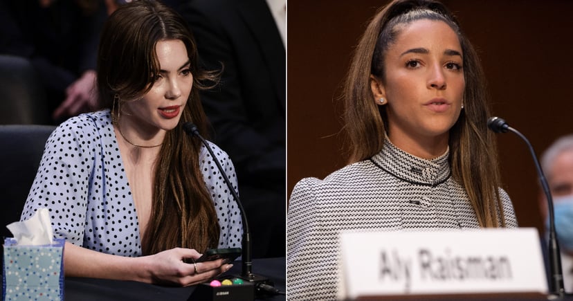 McKayla Maroney and Aly Raisman testify during Senate Judiciary Committee hearing about the FBI's investigation into Larry Nassar