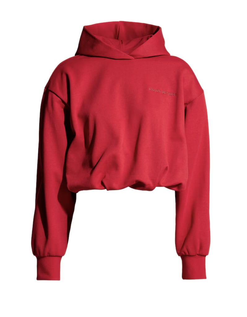 Magda Butrym X H&M Motif-Detail Hoodie with Shoulder Pads