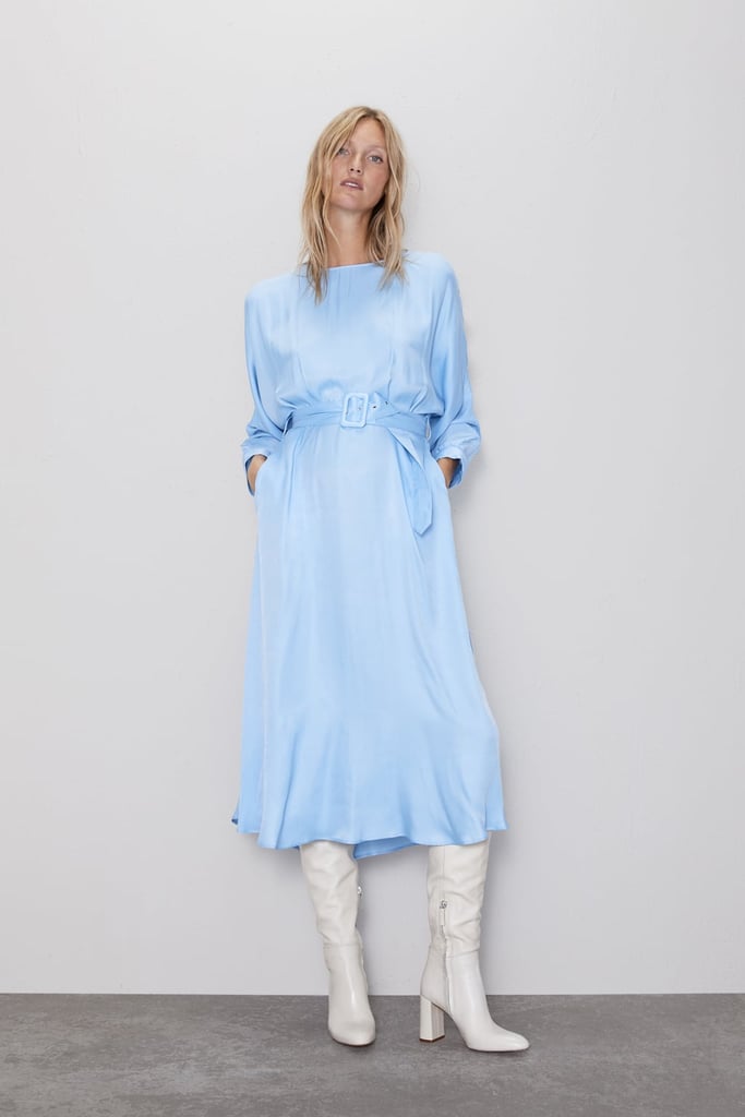 zara blue dress 2019