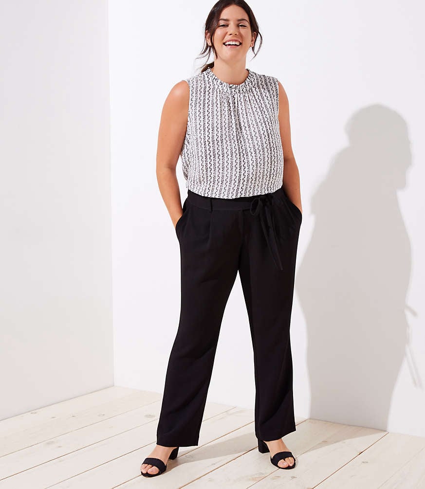 Loft Plus Tie Waist Wide Leg Pants | Best Black Pants For Women | POPSUGAR Fashion UK Photo 7