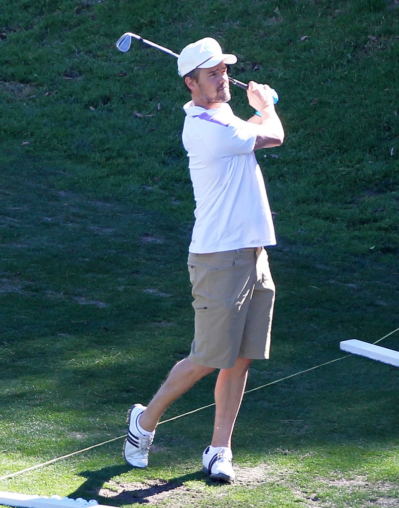 Josh Duhamel went golfing in LA on Sunday.