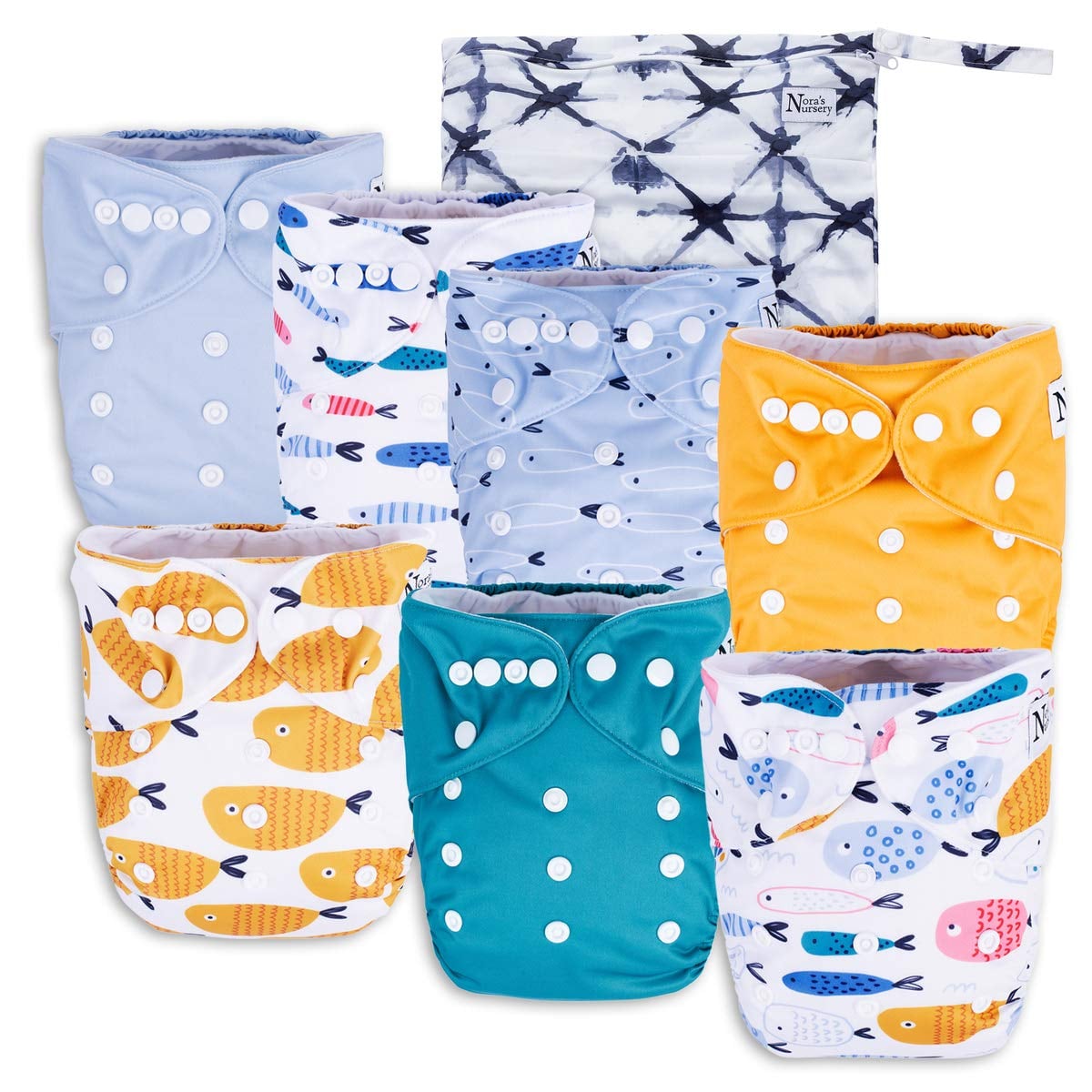 Nora's Nursery Reel Me In Pocket Cloth Diapers | 16 Reusable Diapers That  Are Seriously Absorbent (and Very Cute!) | POPSUGAR Family Photo 14