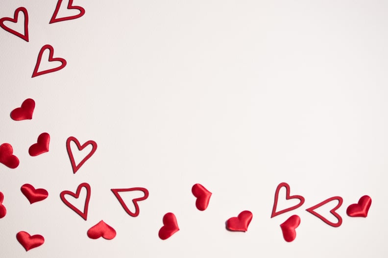 Valentine's Day Zoom Background: Full and Empty Hearts