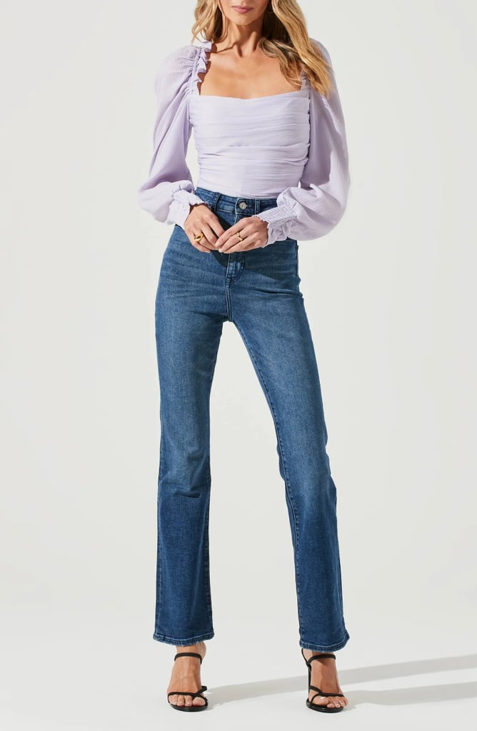 A Pretty Blouse: ASTR the Label Square Neck Puff Sleeve Top