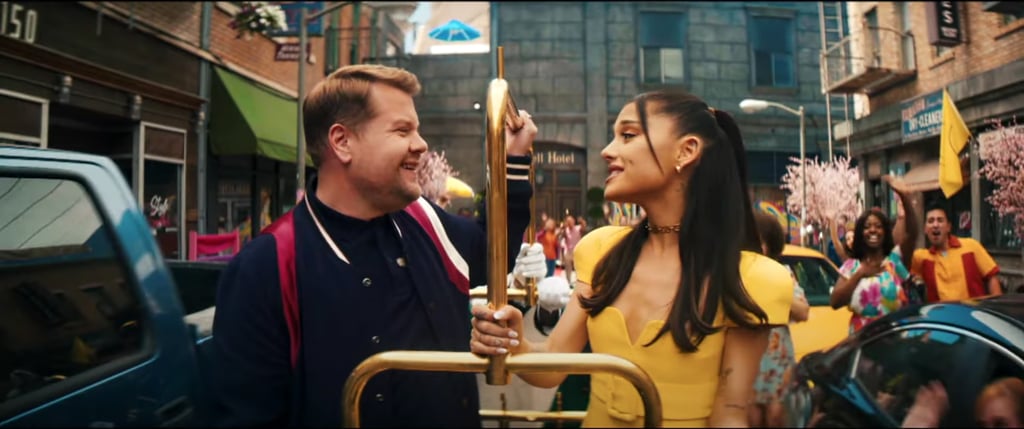 Ariana Grande's Yellow Versace Outfit With James Corden