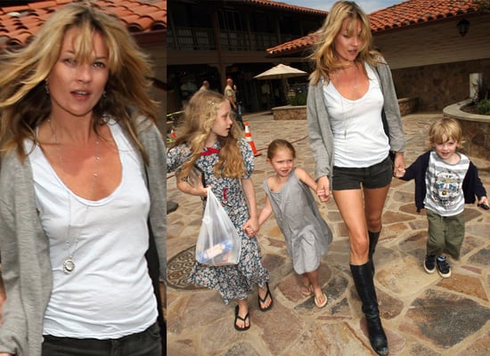 Kate Moss Takes Lila Grace And Friends Out For Food In Malibu