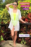 Lea Michele's Neon Swimsuit Sure Is Playful, but Things Get More Serious From Behind