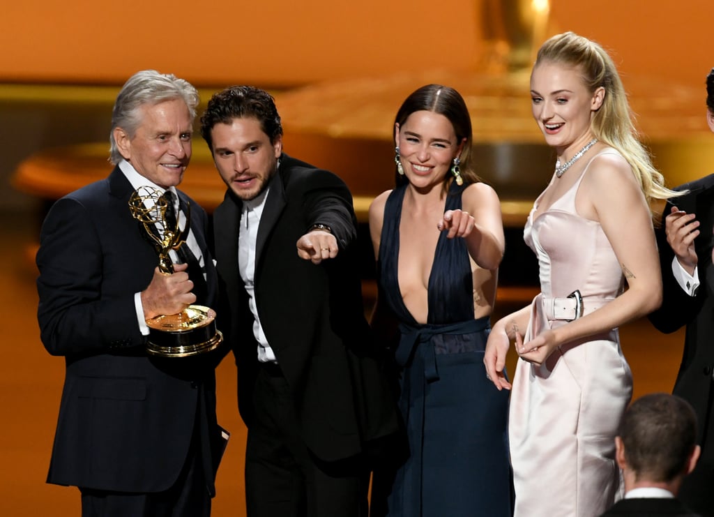 Kit Harington and Emilia Clarke Hug It Out at the Emmys