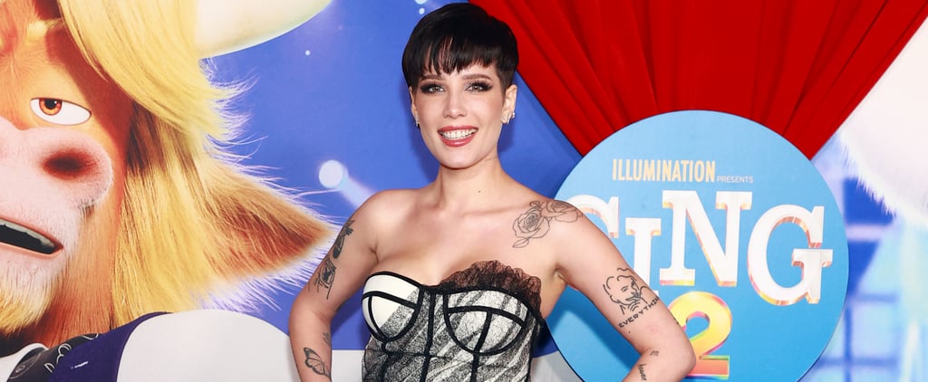 Halsey Wears a Kamilla Purshie Dress to the Sing 2 Premiere