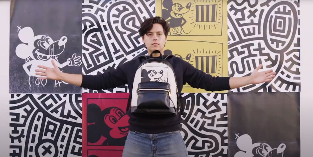 Cole Sprouse Models For Coach's Mickey Mouse x Keith Haring