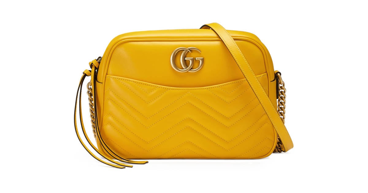 Gucci GG Marmont Shoulder Bag | Mustard Yellow Color Trend For Spring 2018 | POPSUGAR Fashion ...