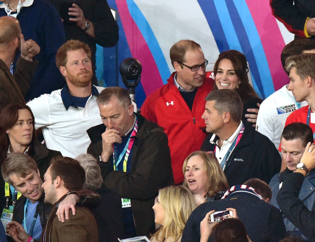 When she and her husband had a rugby date night.