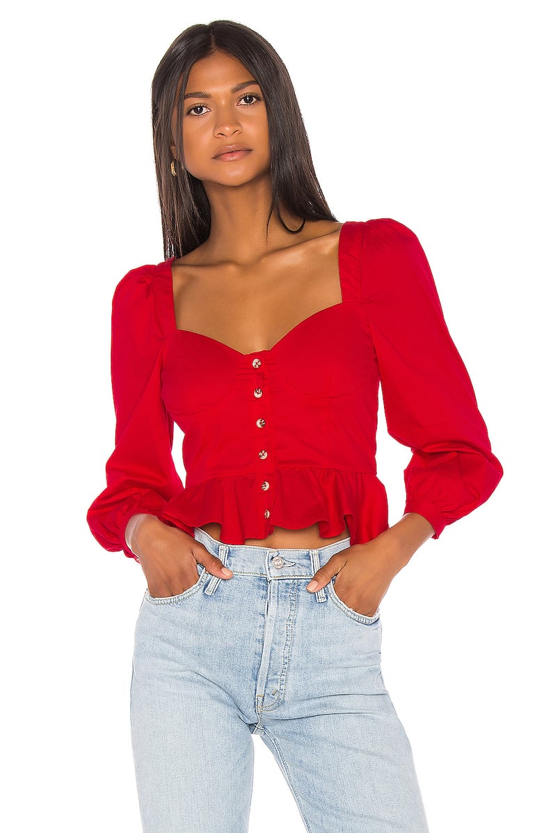 Song of Style Hara Top in Red from Revolve.com