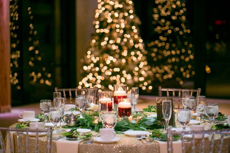 Gold Shimmering Tablecloth