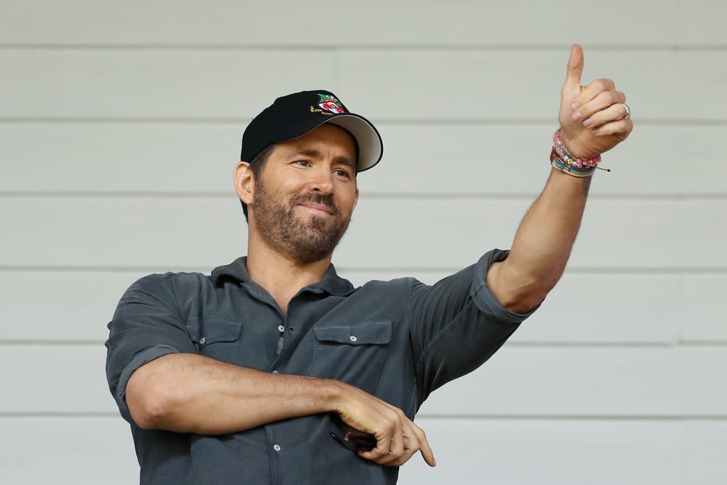 Ryan Reynolds's Bracelets at a Wrexham Soccer Game on May 28
