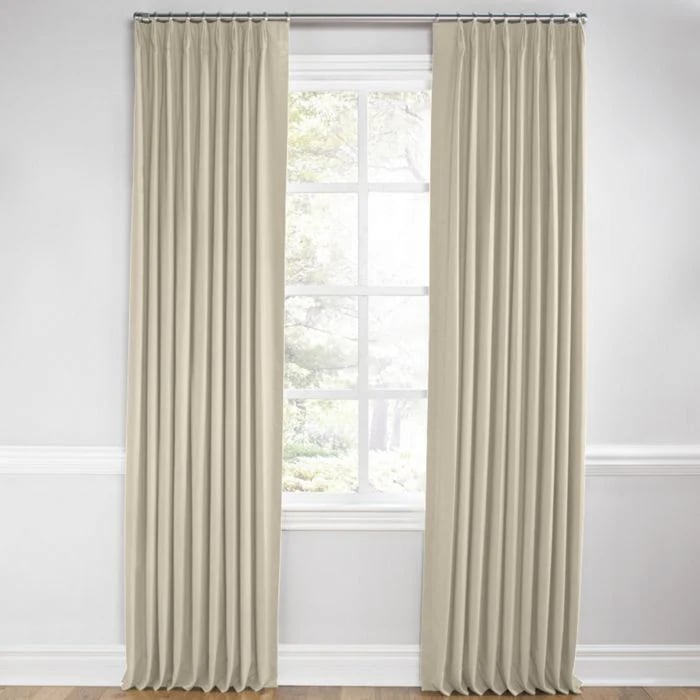Loom Decor Euro Pleat Drapery in Classic Linen