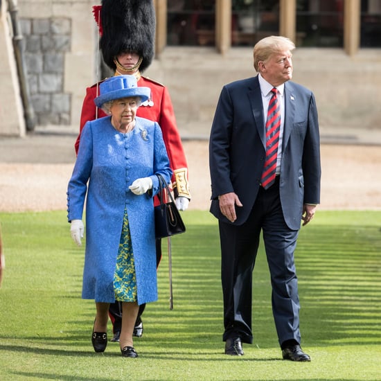 Queen Elizabeth and Trump Walking Around Windsor Castle 2018