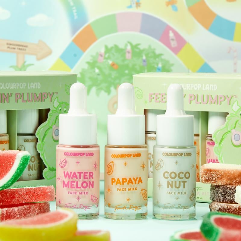ColourPop Candyland Feelin’ Plumpy Face Milk Skincare Mini Kit