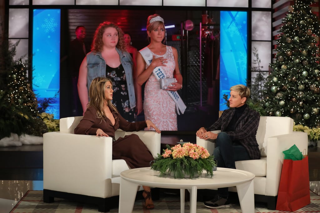 Jennifer Aniston Brown Dress on Ellen