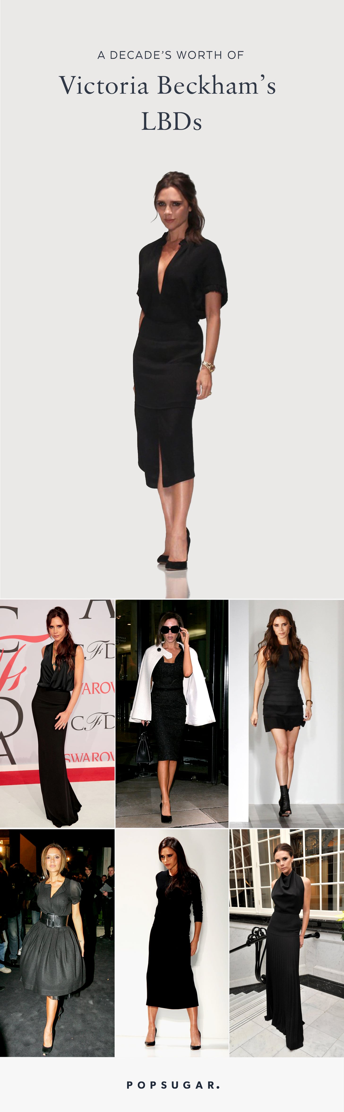 victoria beckham black dress white collar