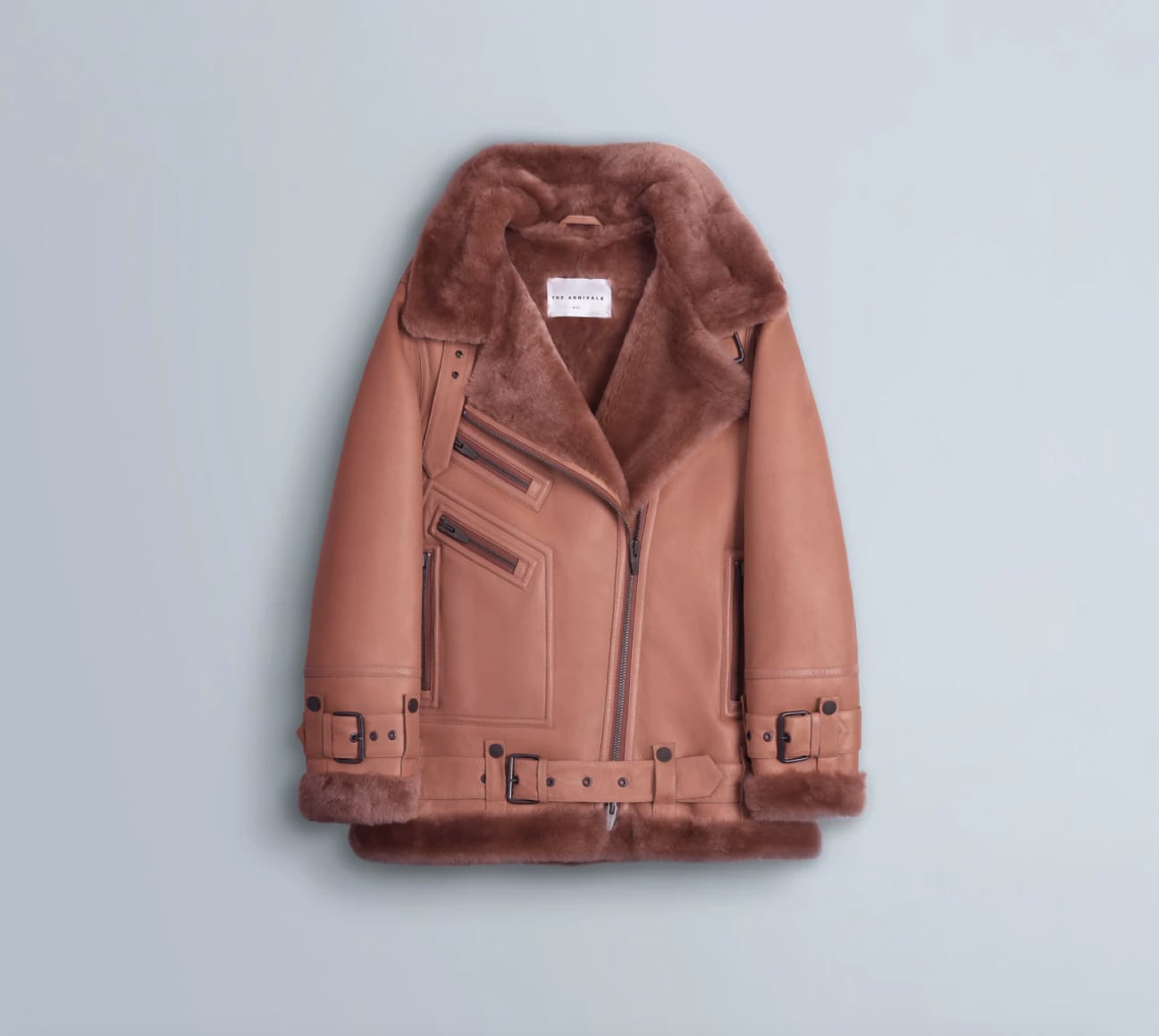 Tera shearling store jacket