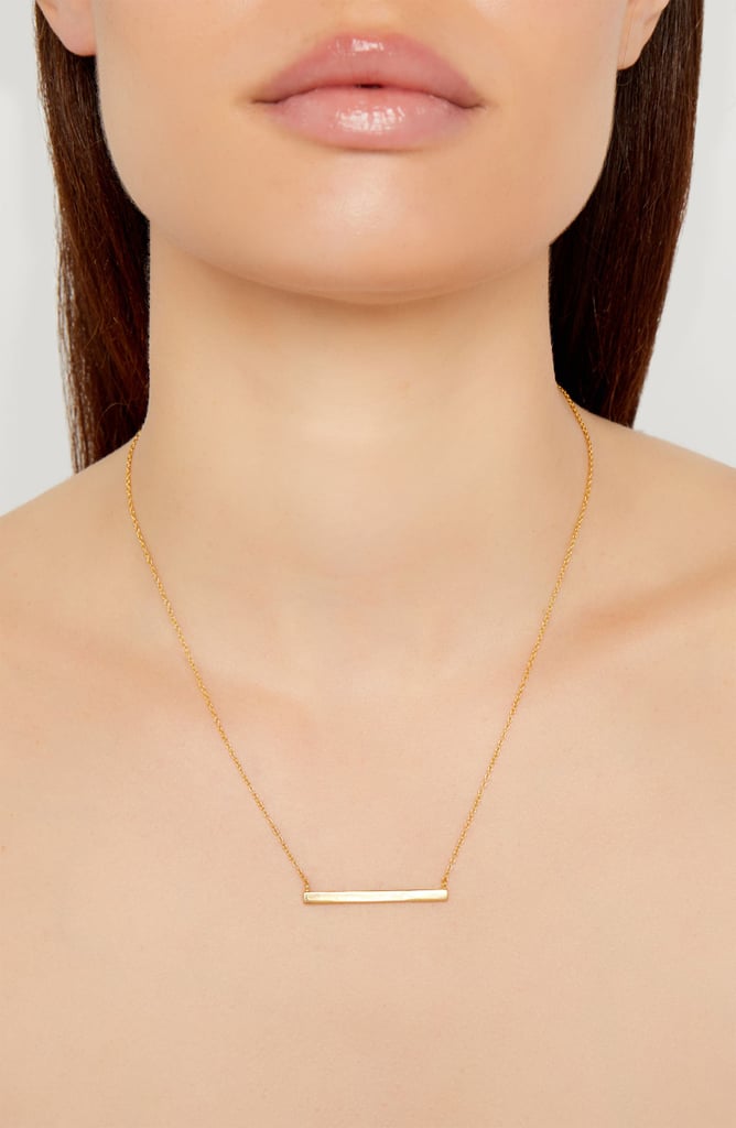 Argento Vivo Bar Pendant Necklace