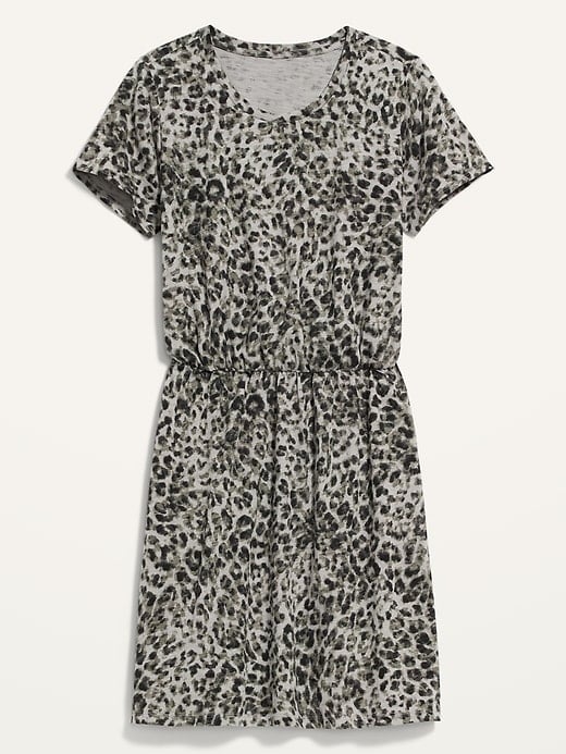 Old Navy Waist-Defined Slub-Knit T-Shirt Dress | Best Discounted Clothes From Old Navy Clearance 