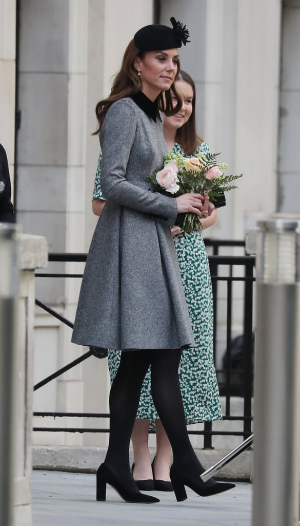 Kate Middleton and Queen Elizabeth II King College March