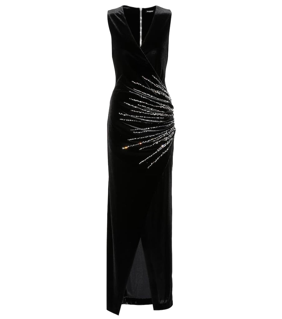 Balmain Embellished Velvet Dress