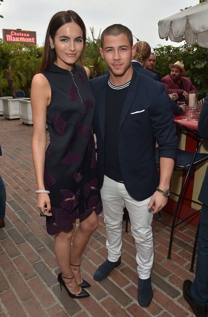 Camilla Belle and Nick Jonas at Topman Party May 2016 POPSUGAR Latina