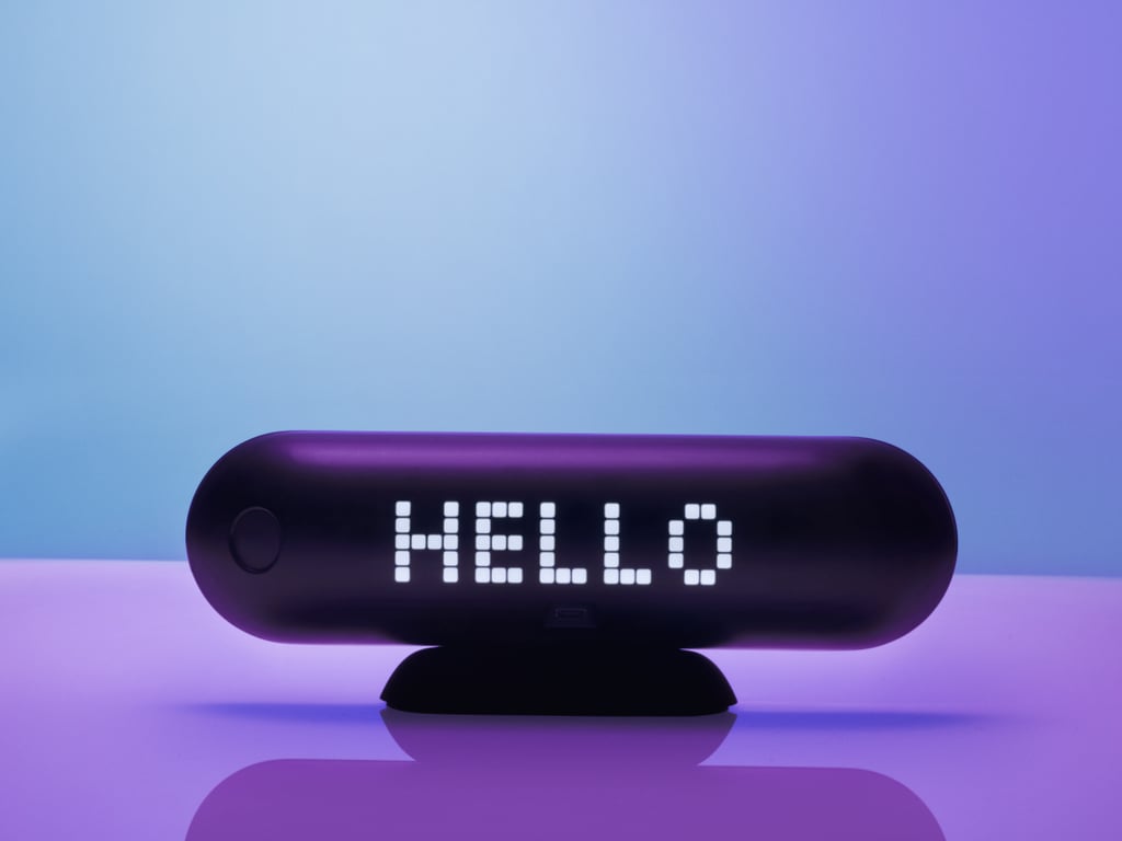 The back of Amp will display personalized messages.