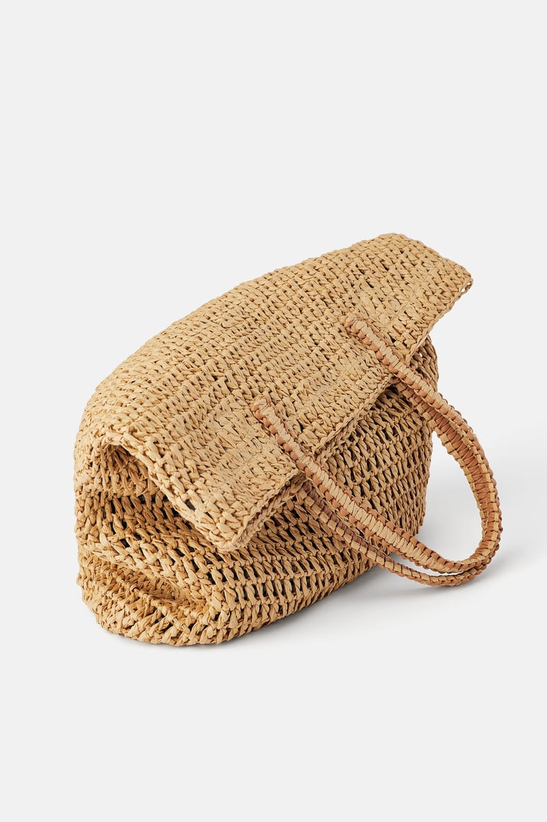 Zara Woven Paper Shopper